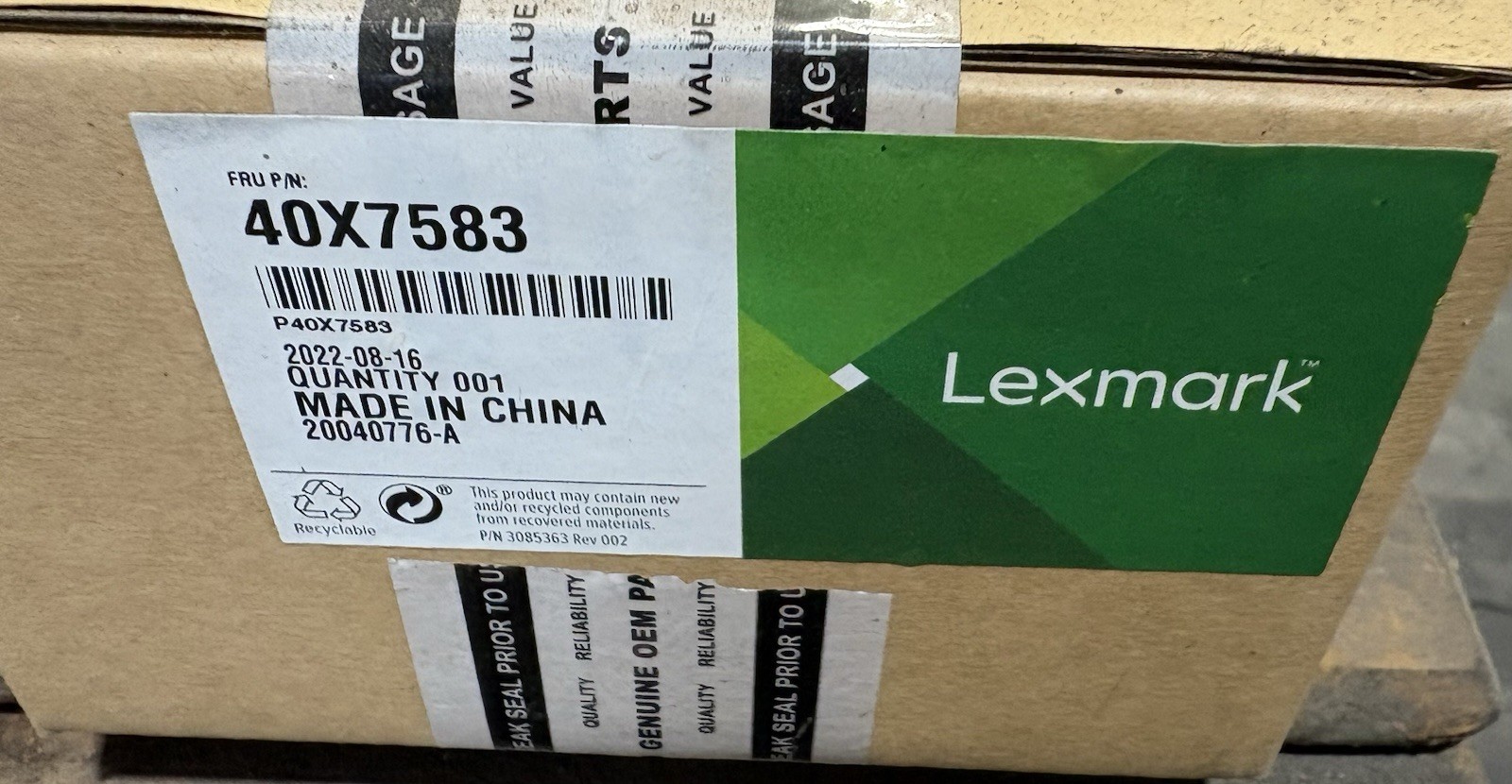 40X7583 Lexmark