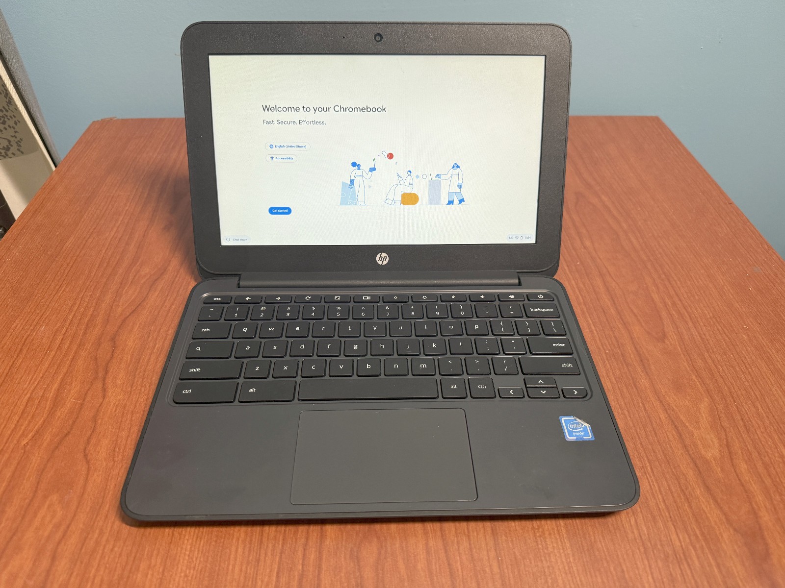 HP Chromebook 11 G5 (11.6", Intel 1.6 GHz, 4GB, 16GB) w/ Charger