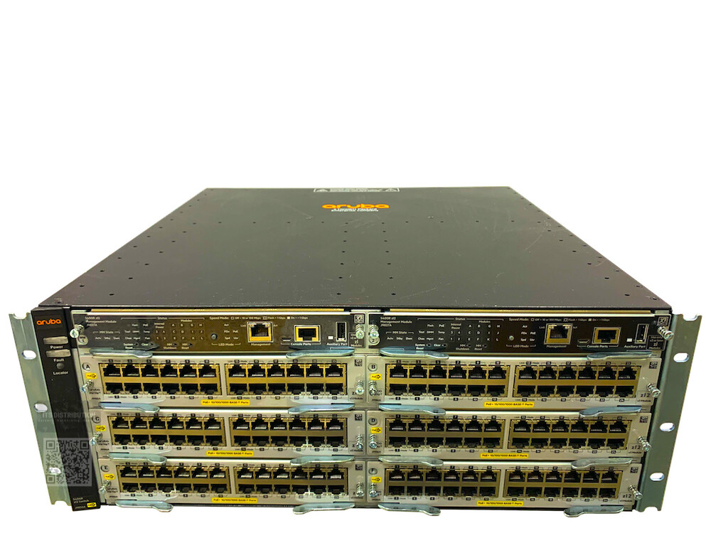 J9821A I HPE Aruba 5406R zl2 Switch CTO Dual J9827A J9828A + 6x J9987A Modules