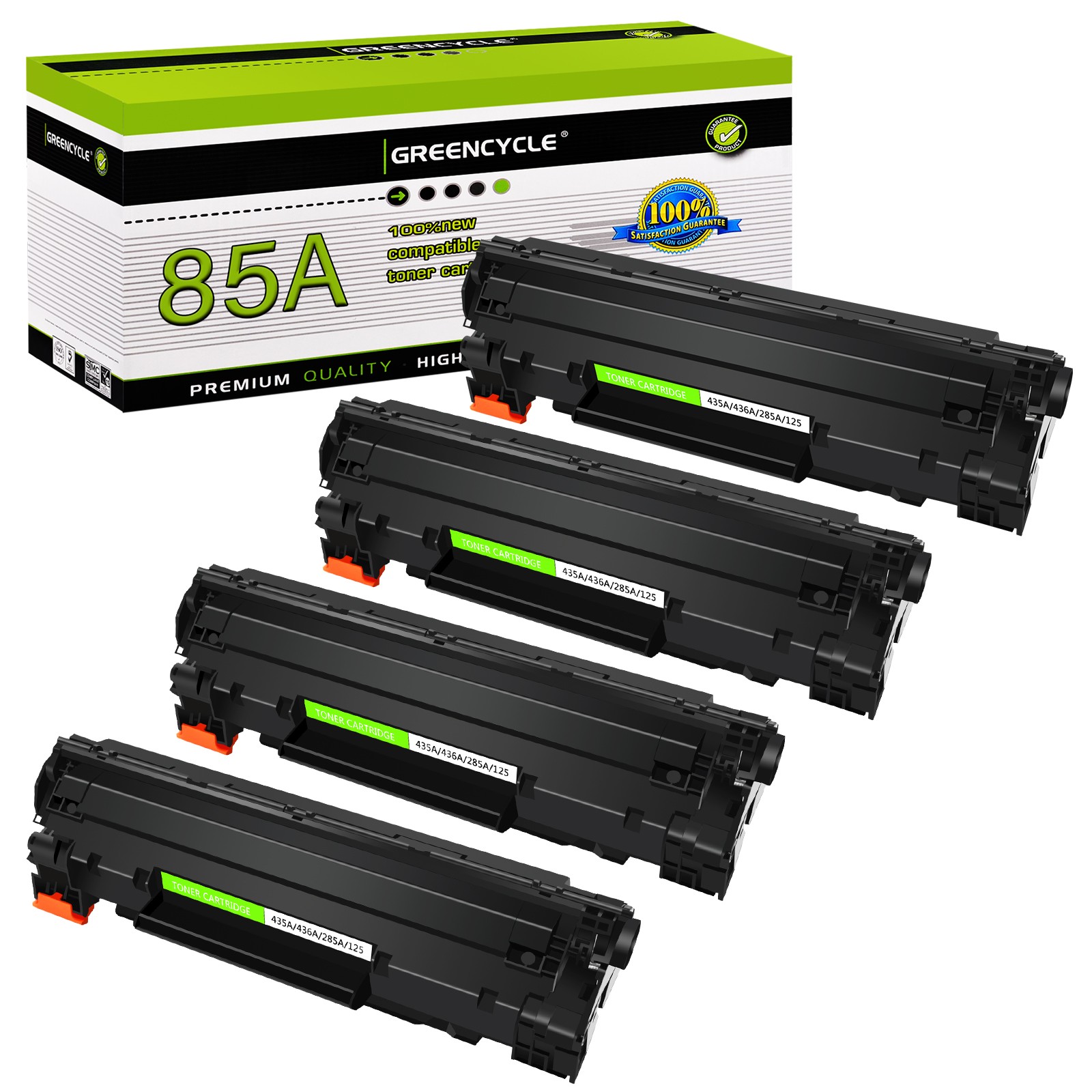 4 PK CE285A Toner Cartridge for HP 85A Laserjet aserJet P1102 W P1006 M1212NF