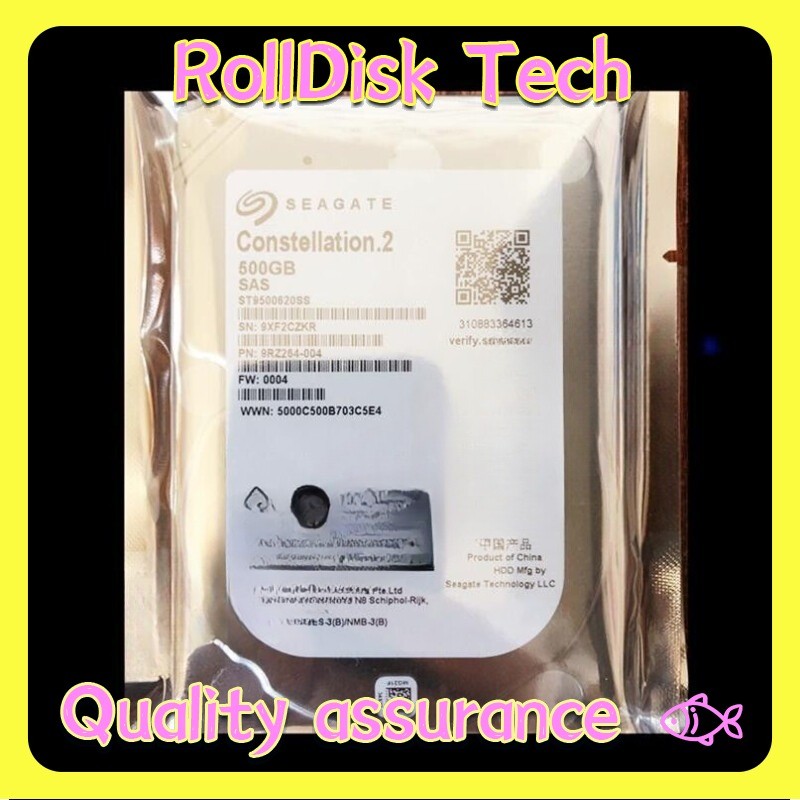 New ST9500620SS Seagate Constellation.2 Internal 500GB 2.5" SAS HARD DRIVE NEW