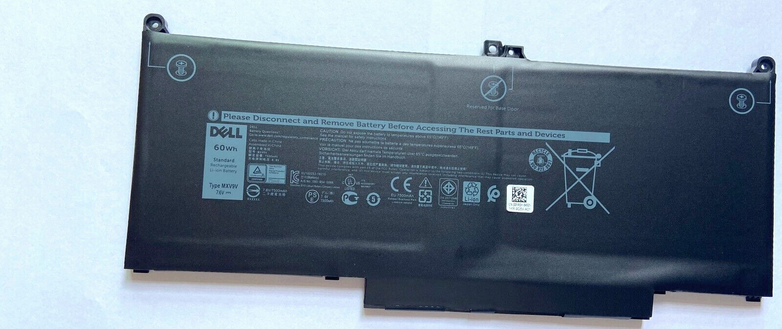 Genuine MXV9V Battery For Latitude 5300 5310 Inspiron 7300/7306 2-in-1 Series