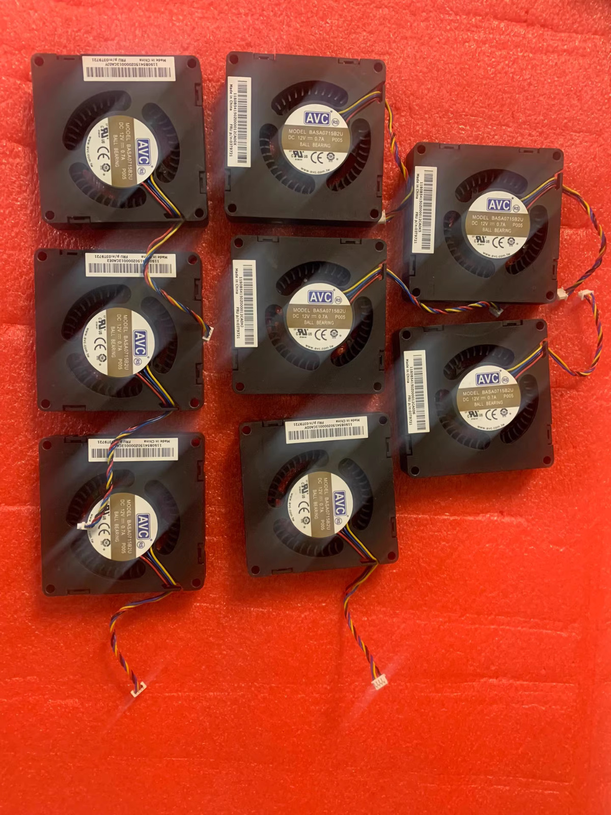 8PCS AVC BASA0715B2U Cooling Fan 03T9721 DC12V 0.7A 4 Pin For IBM/Lenovo M92p