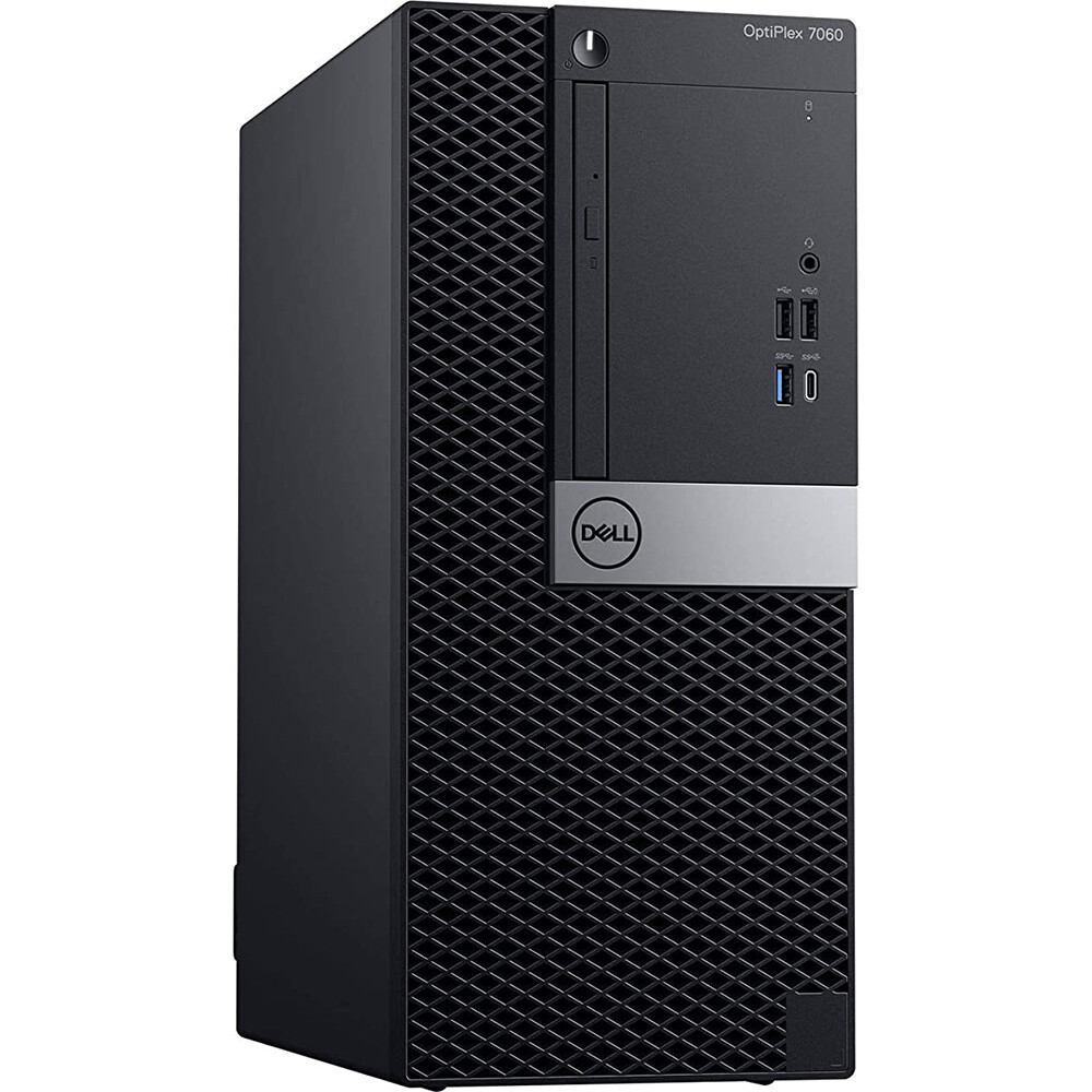 Dell Windows 11 Desktop Tower Intel i7 8th Gen. 16GB RAM 256GB SSD Wi-Fi DVD/RW
