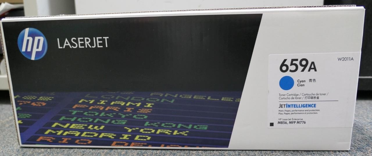 Genuine HP 659A CYAN W2011A OEM HP Toner NEW