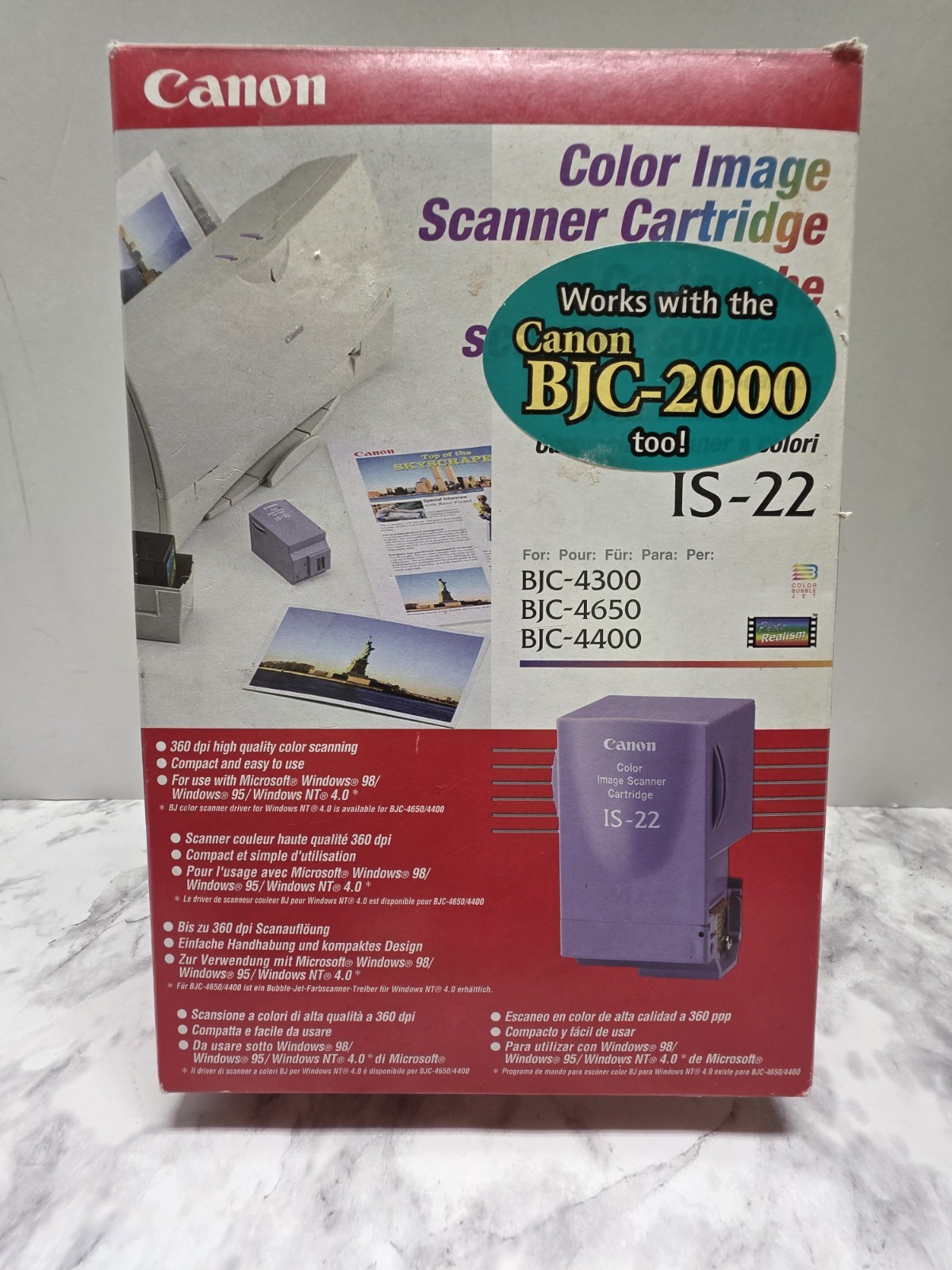 Canon IS-22 Color Image Scanner Cartridge BJC-2000 4300 4400 4650 Open Box