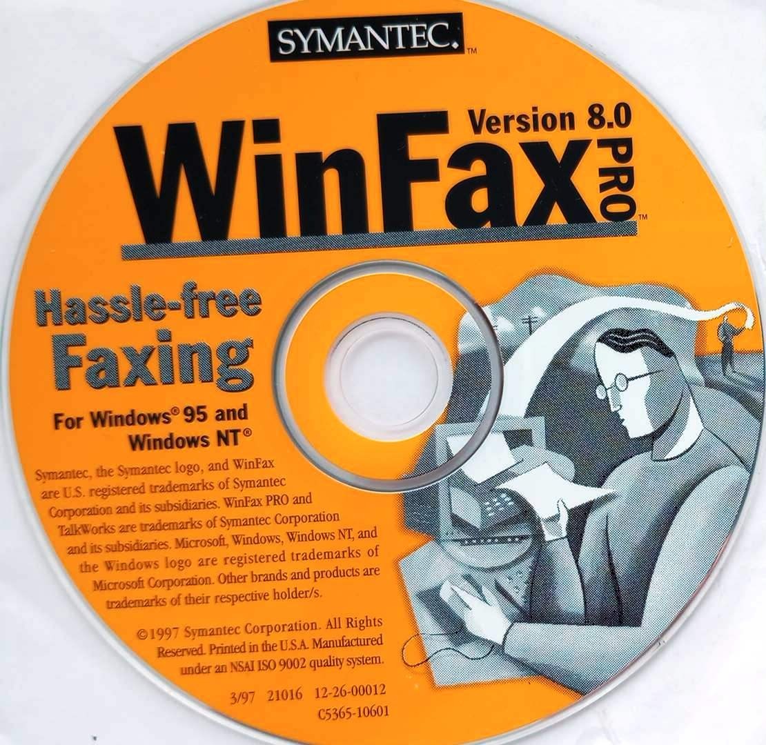 Symantec WinFax Pro Version 8.0 Full Version w/ License