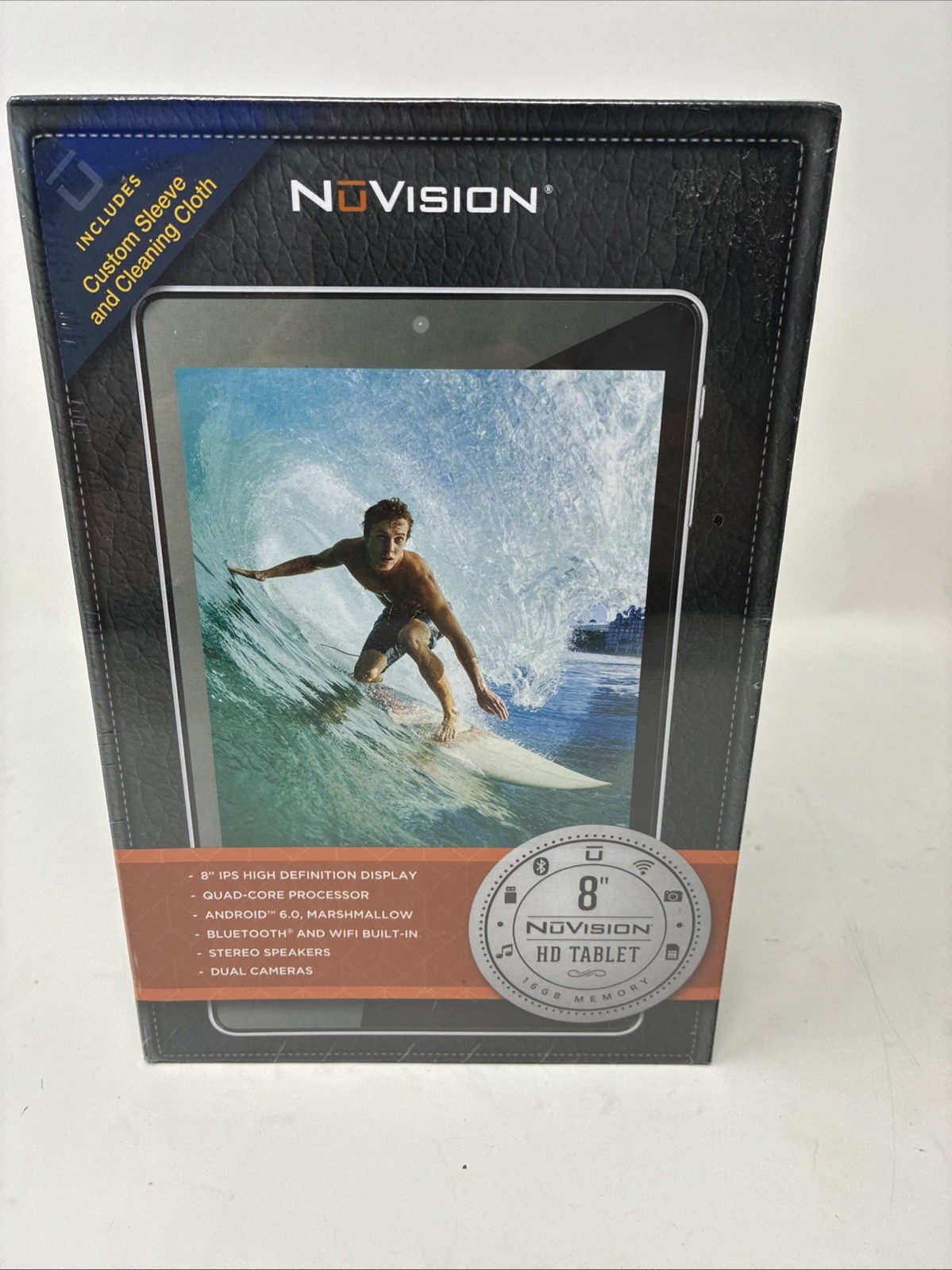 NuVision 10.1" HD Tablet - QuadCore Android TM101A620M 1G ram/16GB Pale Blue NEW