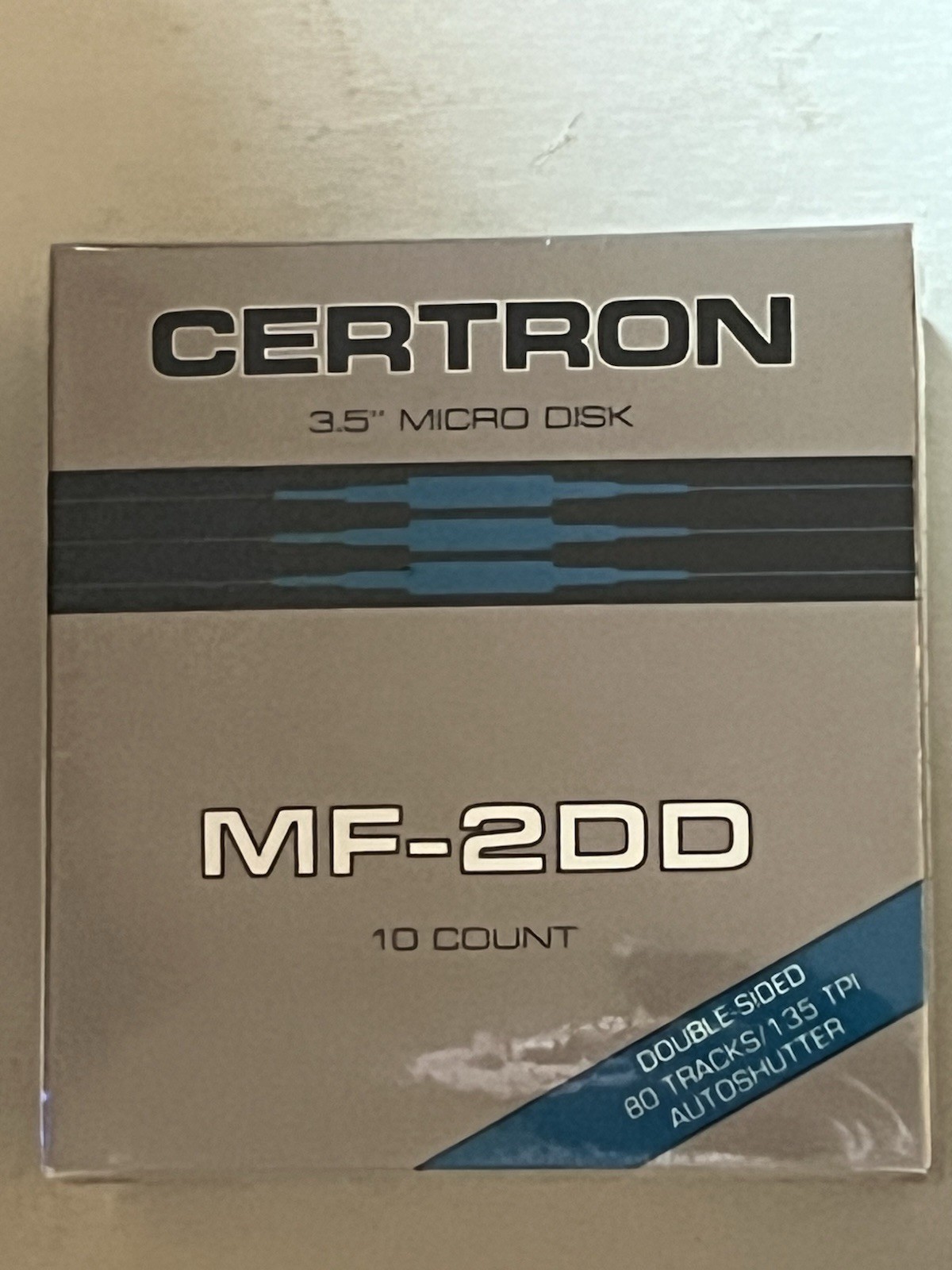 Certron MF-2DD 3.5in Floppy Disks NIP Double-Sided Unformatted Auto-Shutter