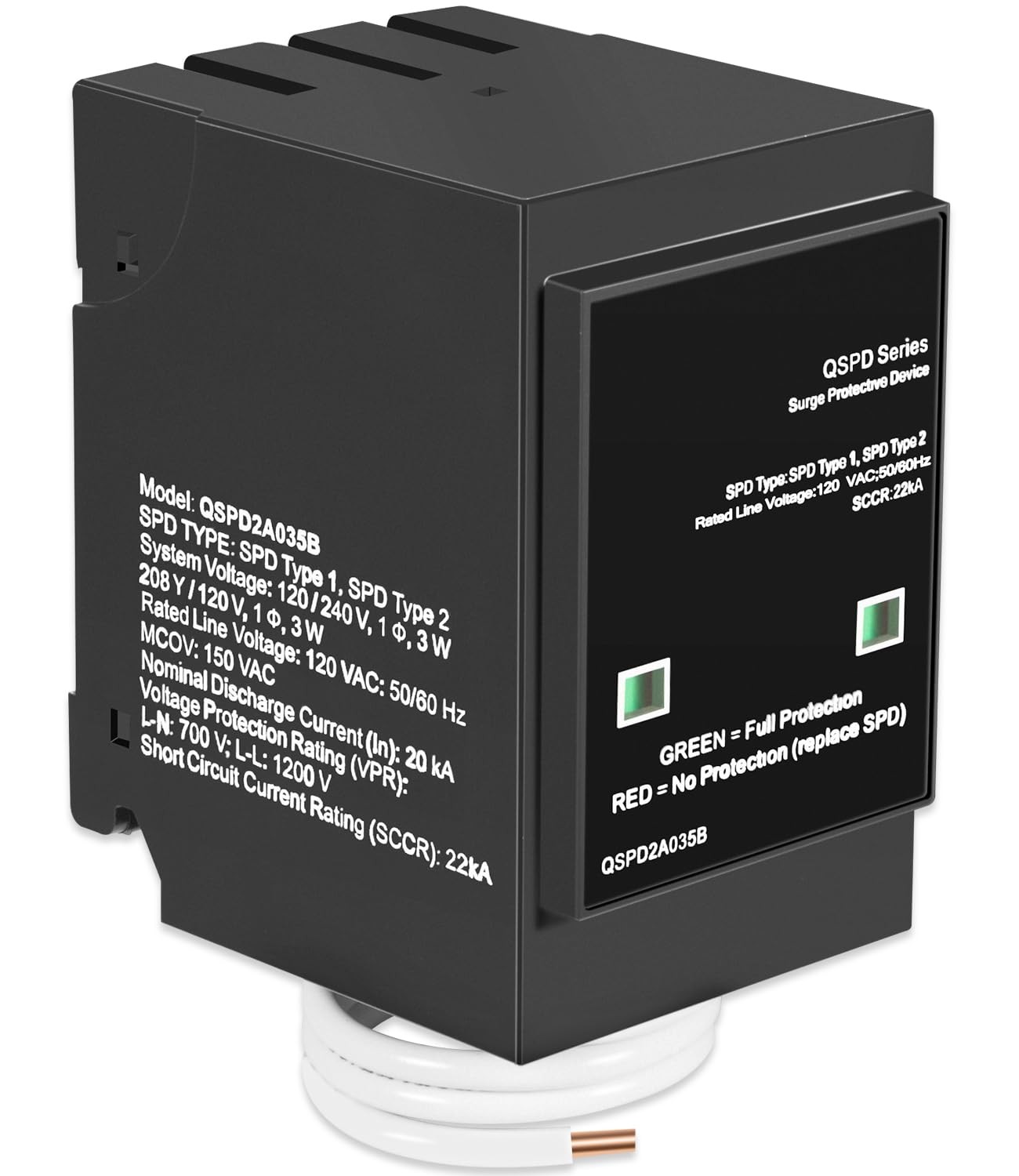 Replacement for Siemens QSPD2A035B 35kA Indoor Surge Protective Device,...