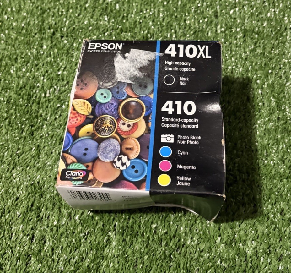 Epson 410XL Black 410 Tri-Color Ink Cartridge Combo Pack 12/2025 Box Defective