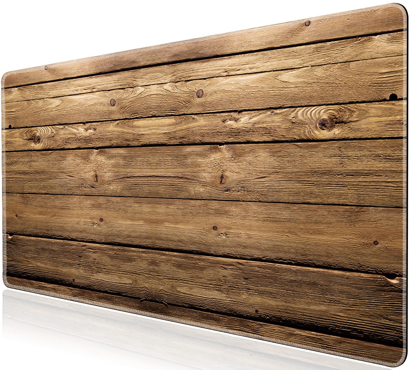 Vintage Wood Desk Mat,Extended 35.4x15.7in XXL Gaming Mouse Pad