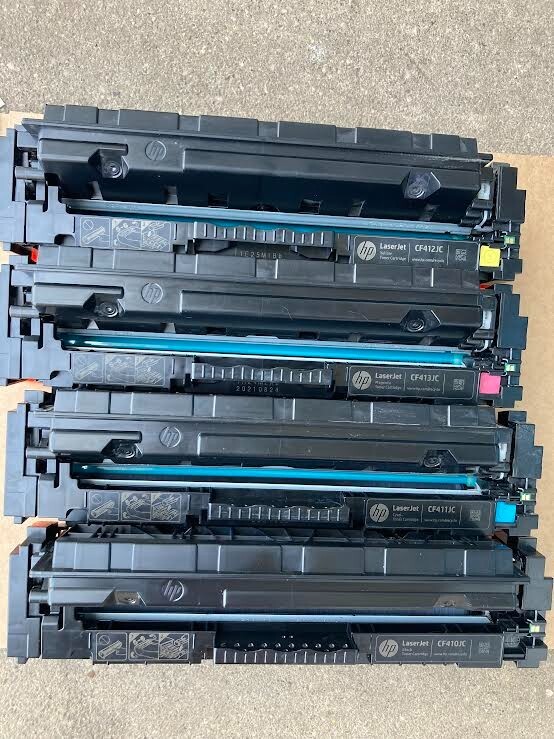 4 Genuine HP  Color LaserJet Pro M452 M477 H/Y Color Toner CF412X CF410X CF413X.