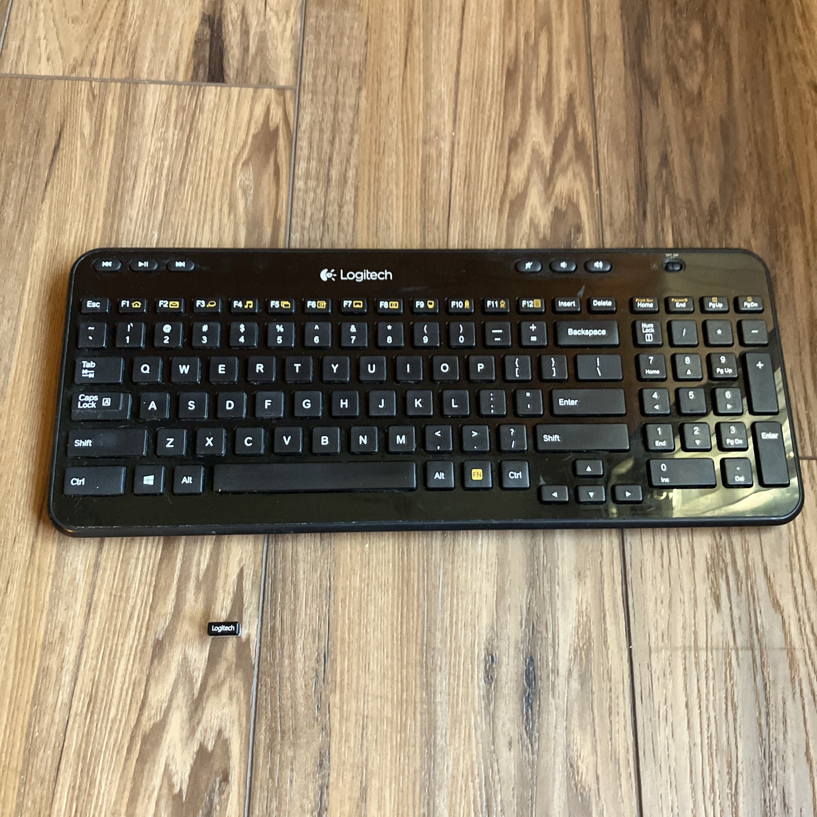 Logitech K360 Wireless Keyboard w/ USB Dongle Y-R0017 | Tested Works | READ