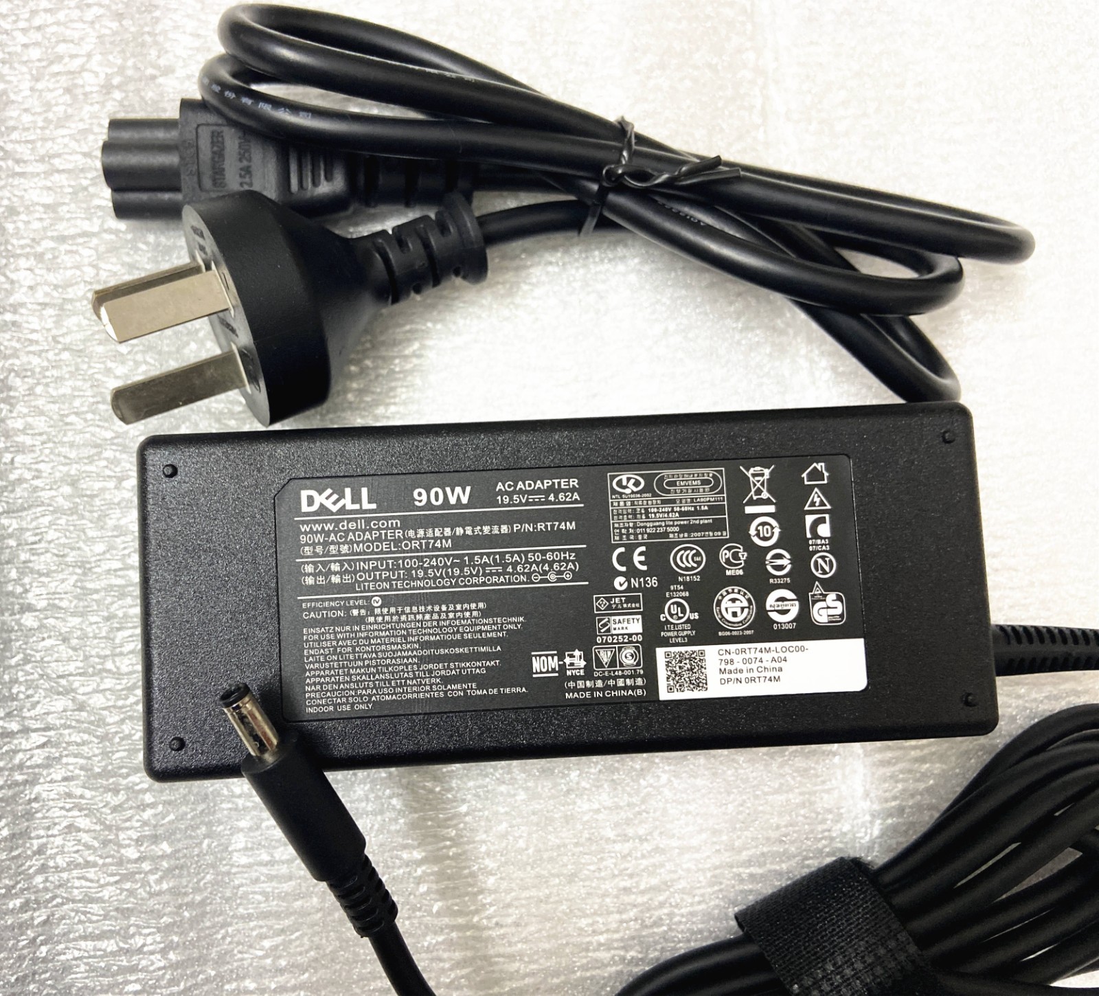 Genuine 90W Power Adapter Optiplex 3080 3040 3020 3070 3090 3046 Micro Desktop