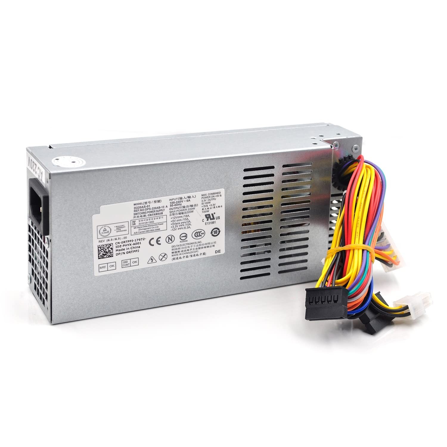 220W Power Supply L220AS-00 Replaces Dell Inspiron 3647 660s Vostro PSU Upgrade