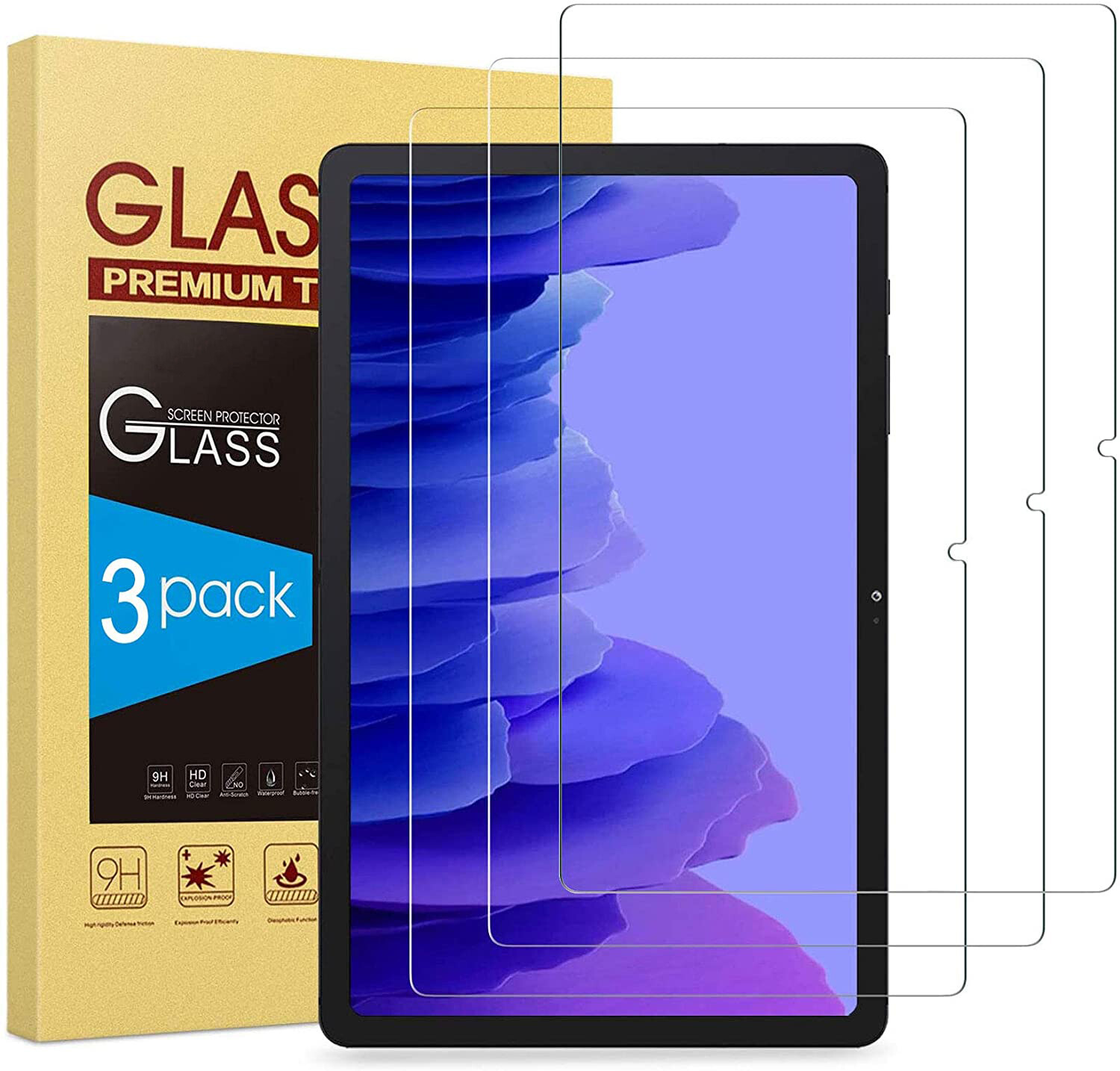 3X Tempered Glass Screen Protector For Samsung Galaxy Tab A7 10.4'' 2020 SM-T500