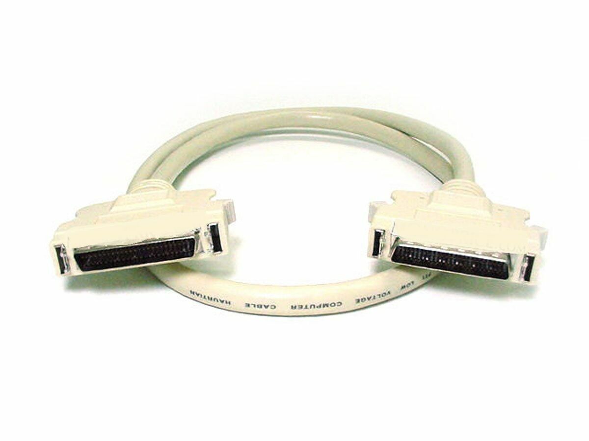 50 Pin (Half Pitch DB50 M/M) HPDB50 Male to Male SCSI II Cable 6Ft