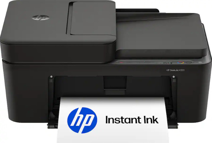 HP DeskJet 4355 Wireless All-in-One Color Printer Scanner Copier, AJ4Y0A