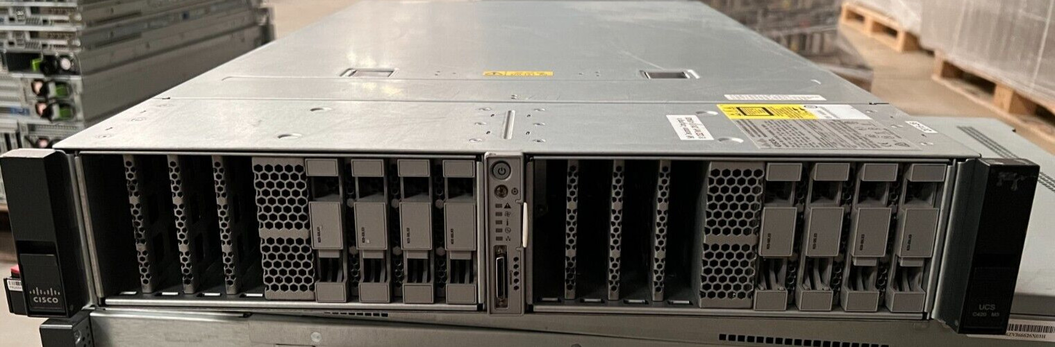 Cisco UCS-C420-M3 Server 2x E5-4650@ 2.7GHz, UCS-RAID9266CV-8I, UCSC-PCIE-IRJ45