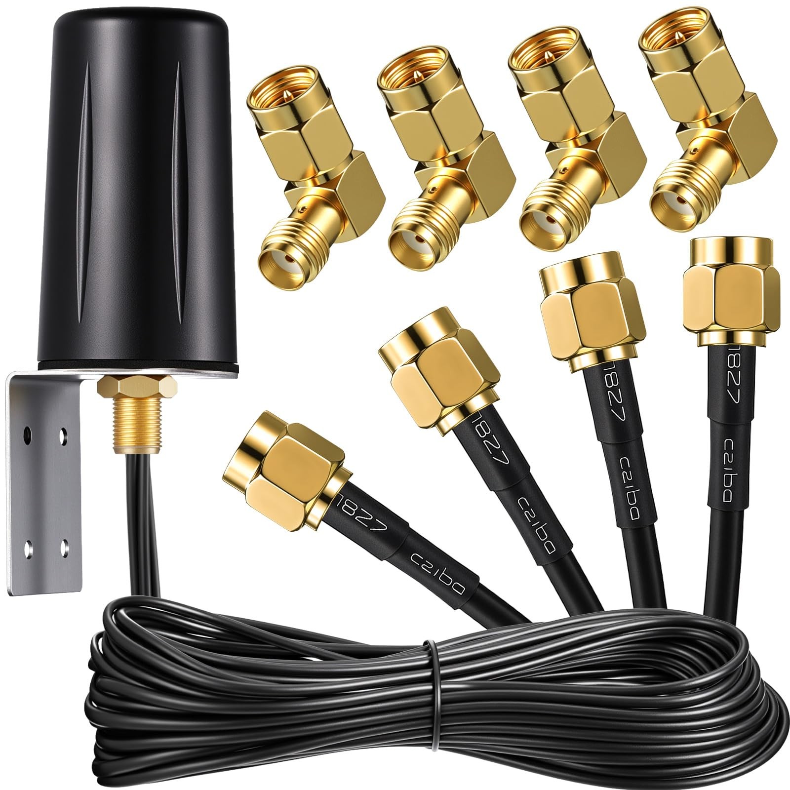 5 Pcs 5G Antenna 4x4 Mimo for Router Gateway, External, 4 Lead