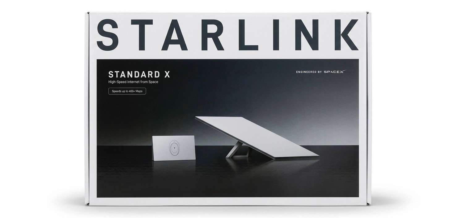 Starlink Standard 4X – Premium Internet Kit, Wifi 6 Router UNOPENED
