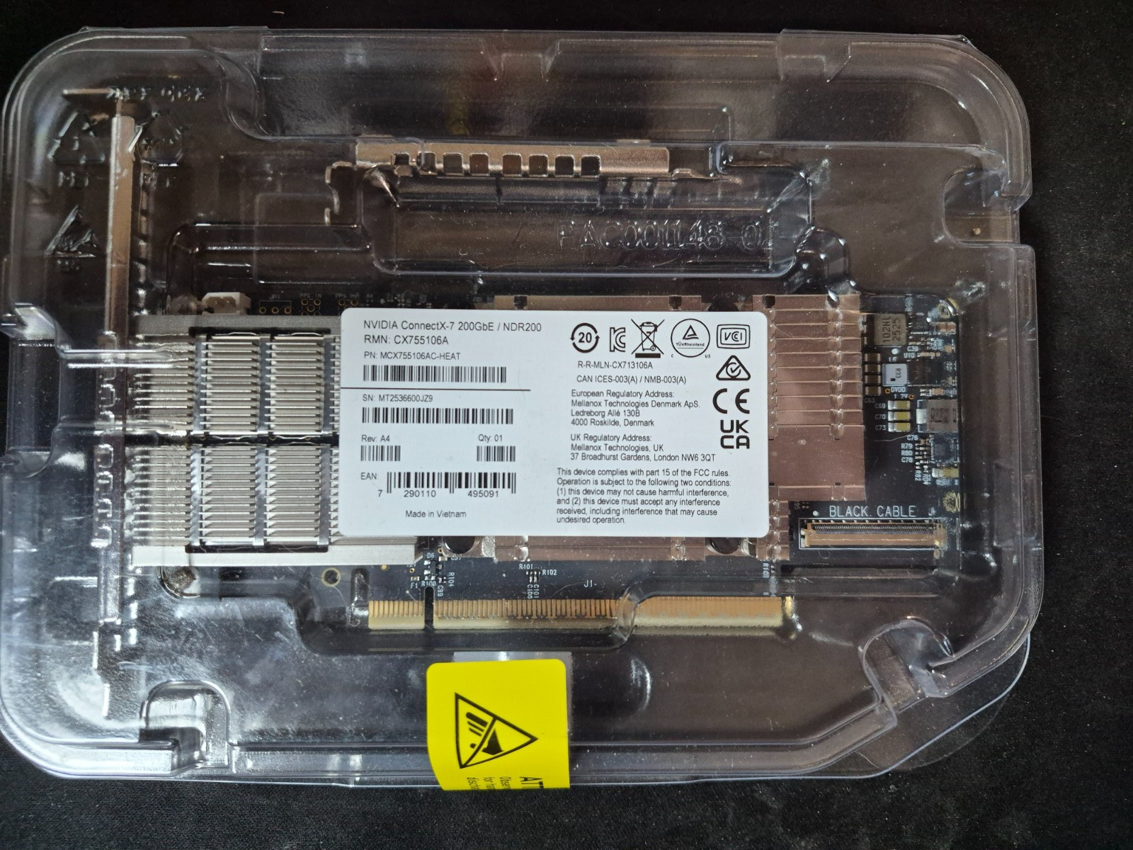 NVIDIA MCX755106AC-HEAT ConnectX-7 200GbE NDR200 Dual Port QSFP112 PCIe 5.0 x16