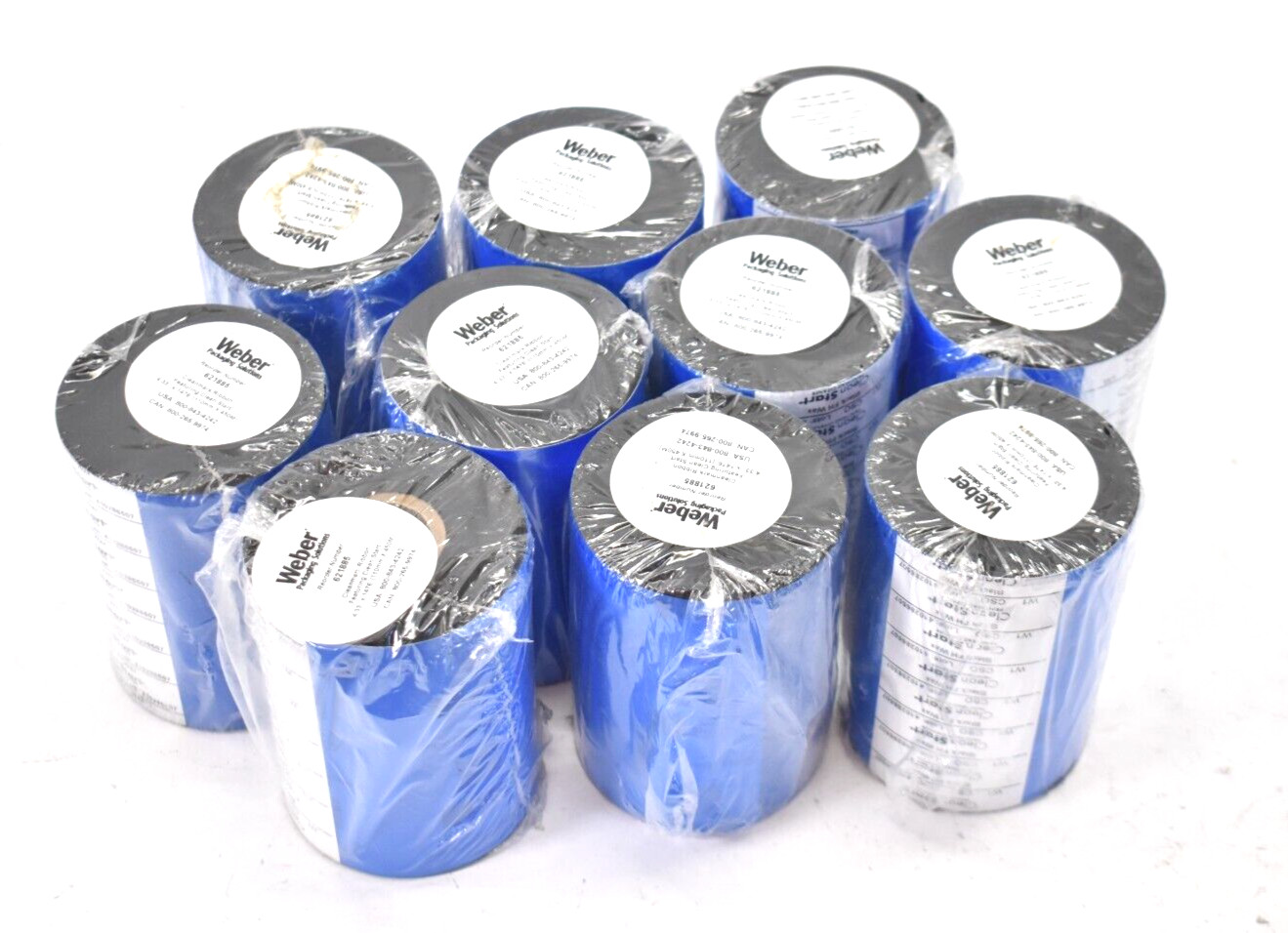 Lot of 10 Clean Start Ribbon Rolls For Printer 4.33" x 1476'