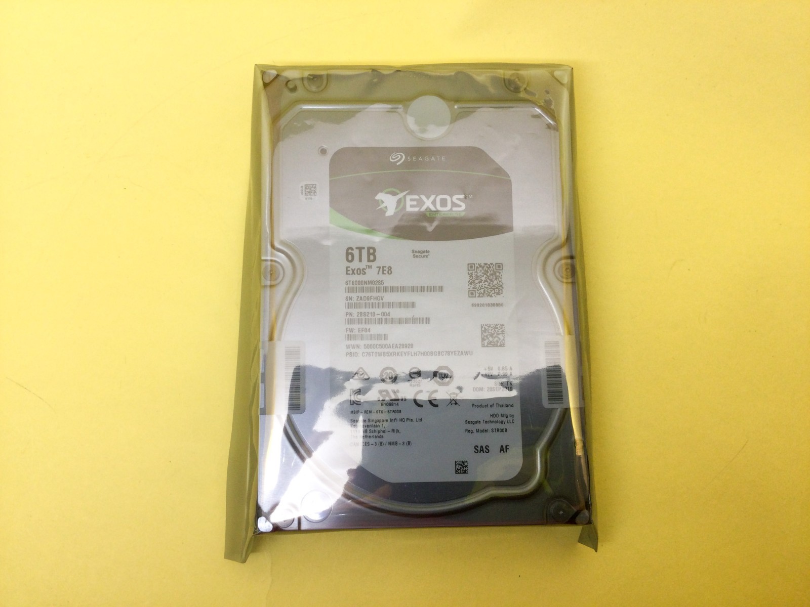 FOR Seagate Exos 7E8 6TB 7.2K SAS 12Gb/s 256MB SED-FIPS 3.5in HDD ST6000NM0285 