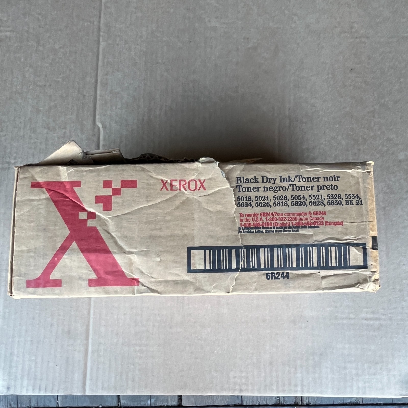 NEW GENUINE 6R244 Xerox Black Dry Ink Toner (2 Pack) - Open Box
