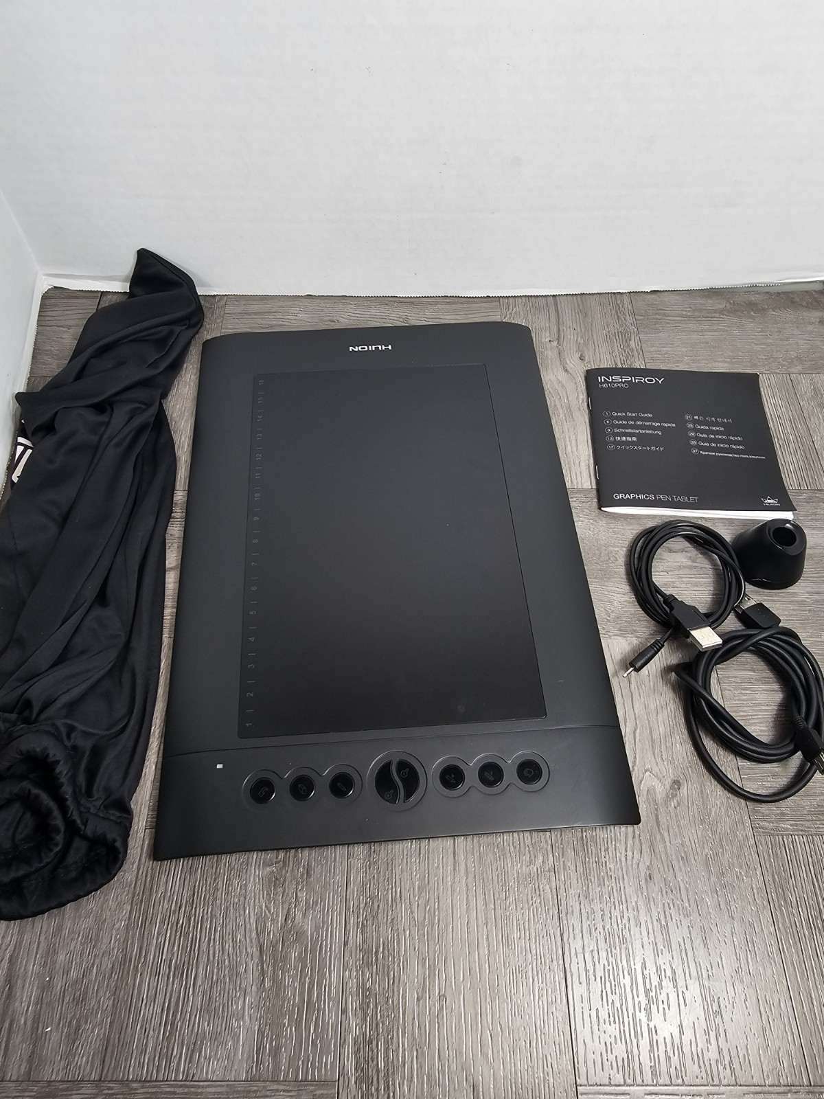 Huion Inspiroy H610PRO Black Graphic Drawing Portable Creative Tablet No Pen