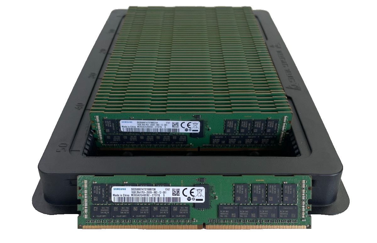 *LOT OF 46* Samsung 16GB DDR4-2666 RDIMM M393A2G40EB2-CTD7Q
