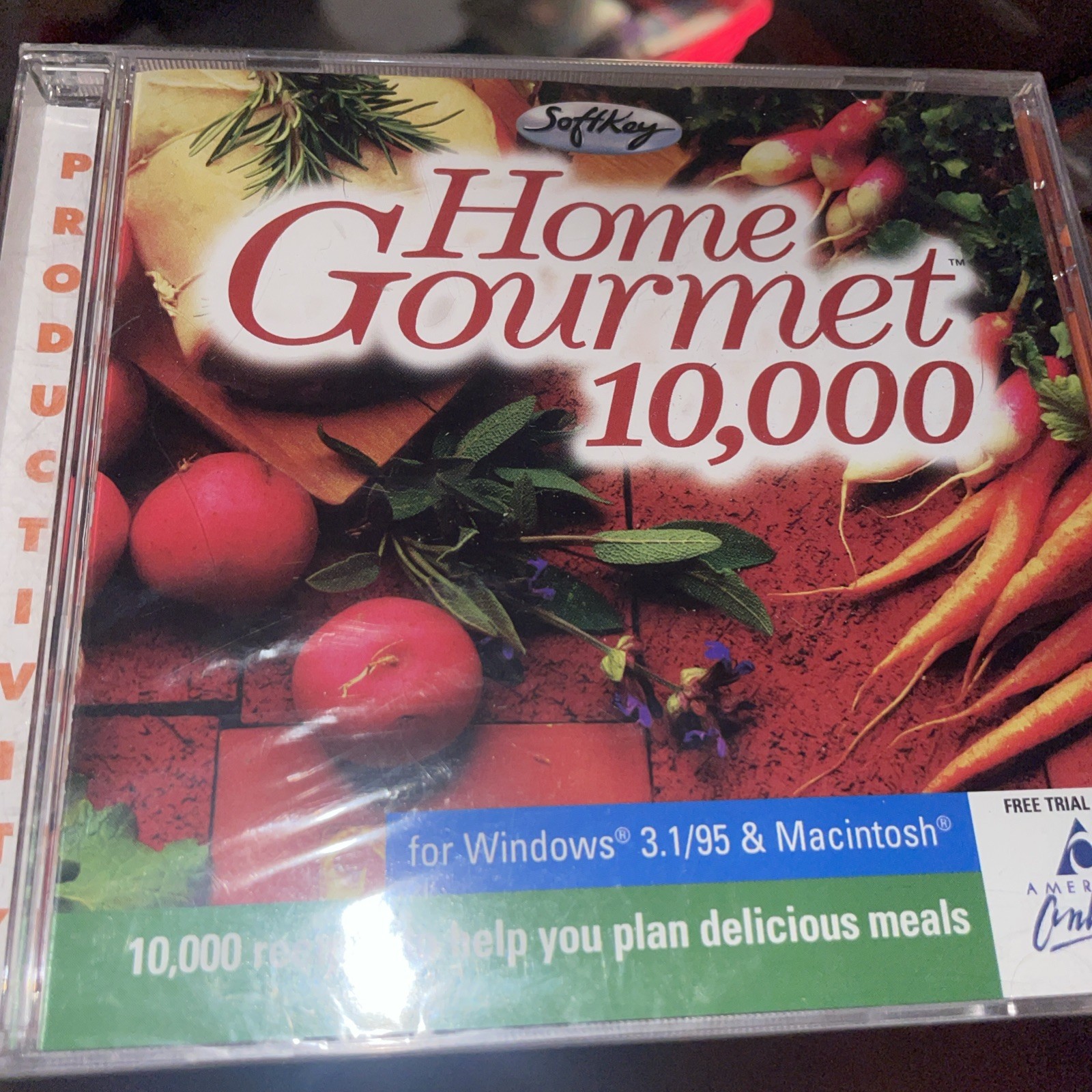SEALED  1997 Home Gourmet 10,000 Recipe Software PC Windows 3.1 Apple Macintosh