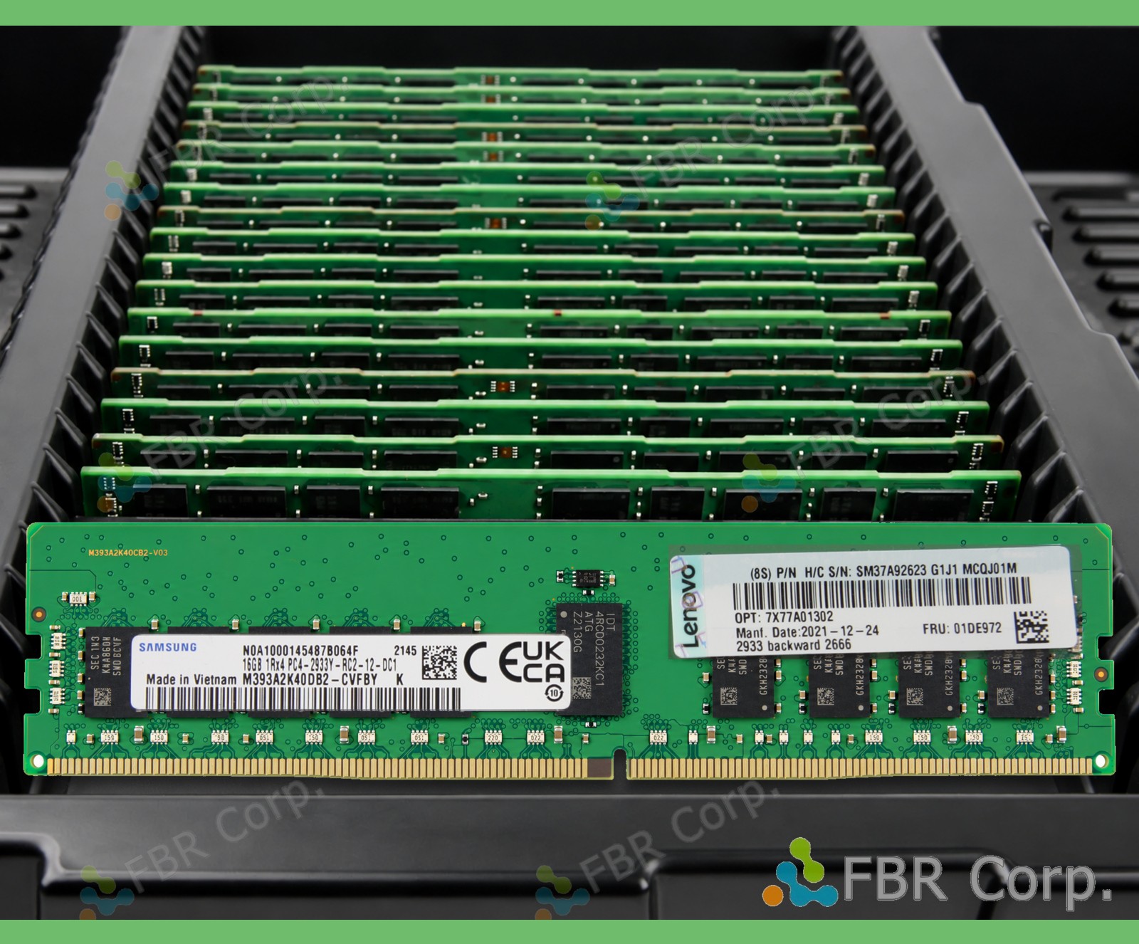 Grade A Samsung Lenovo 16GB PC4-2933Y DDR4 1Rx4 RDIMM RAM M393A2K40DB2-CVF