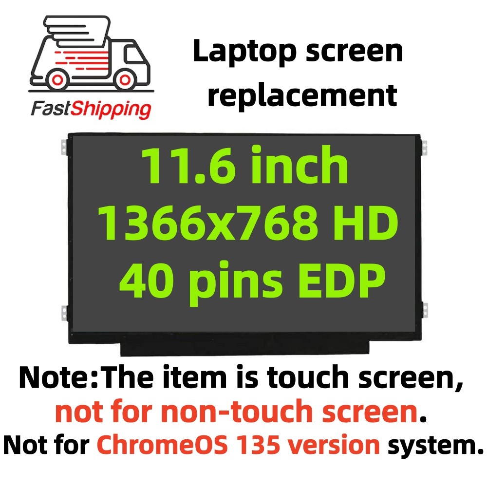 For Acer N17Q8 Laptops B116XAK01.0 1366x768 HD 40PINS 11.6" LED LCD Touch Screen