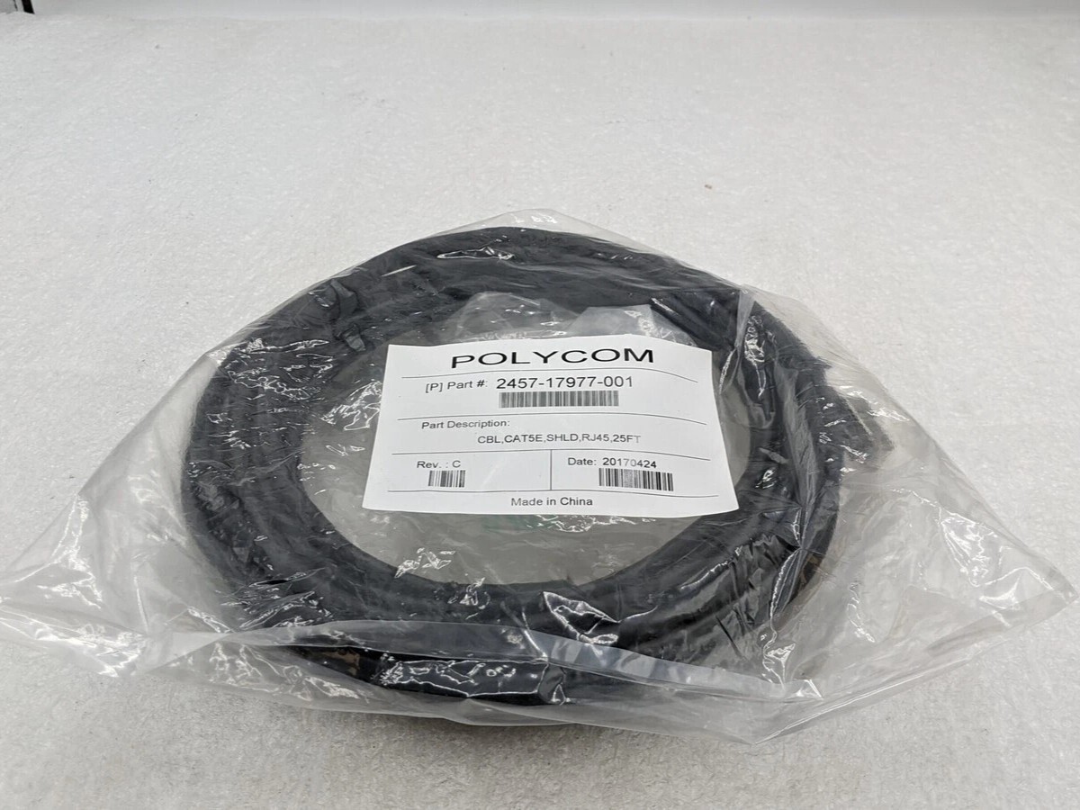 NEW Polycom 2457-17977-001 Cat 5E Patch Cable MICROPHONE ARRAY REALPRESENCE