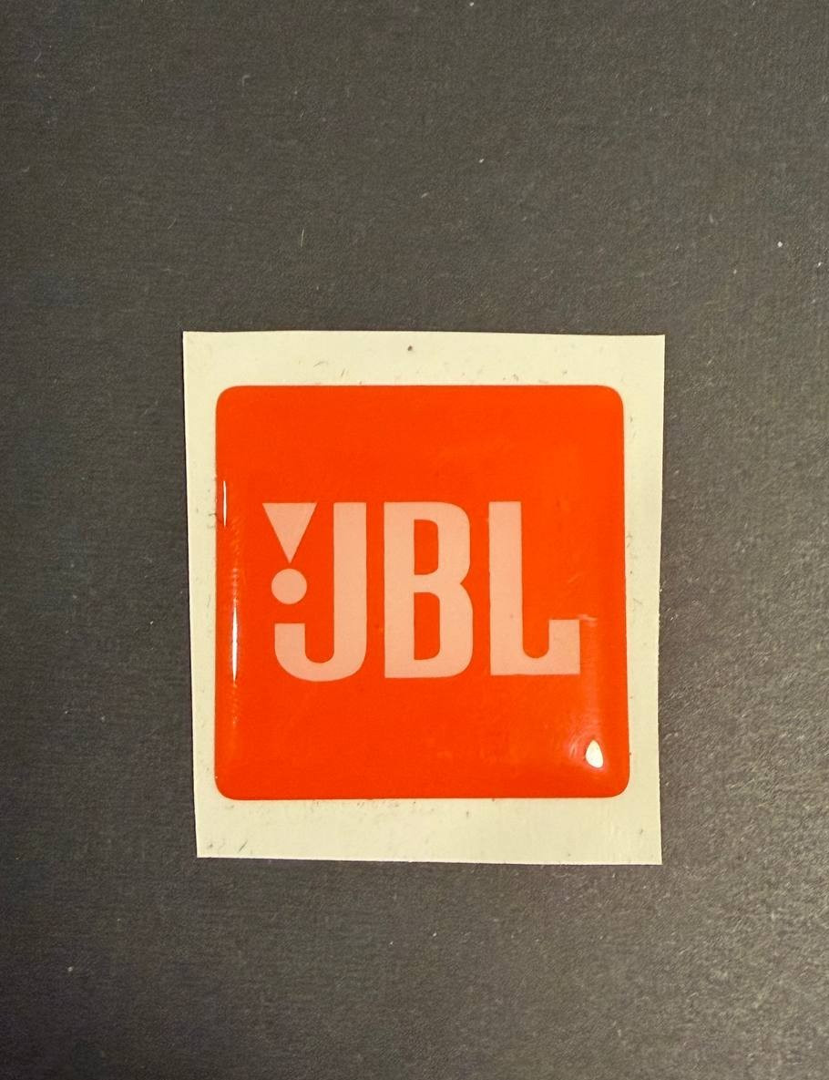 1 Pc Epoxy Emblem Sticker Label  Decal for JBL 30mm x 30mm