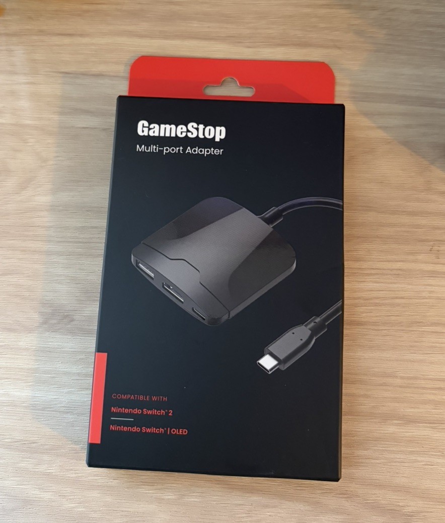 NEW Nintendo Switch 2 Mini Dock GameStop USB-C Multi Port Adapter Dongle 