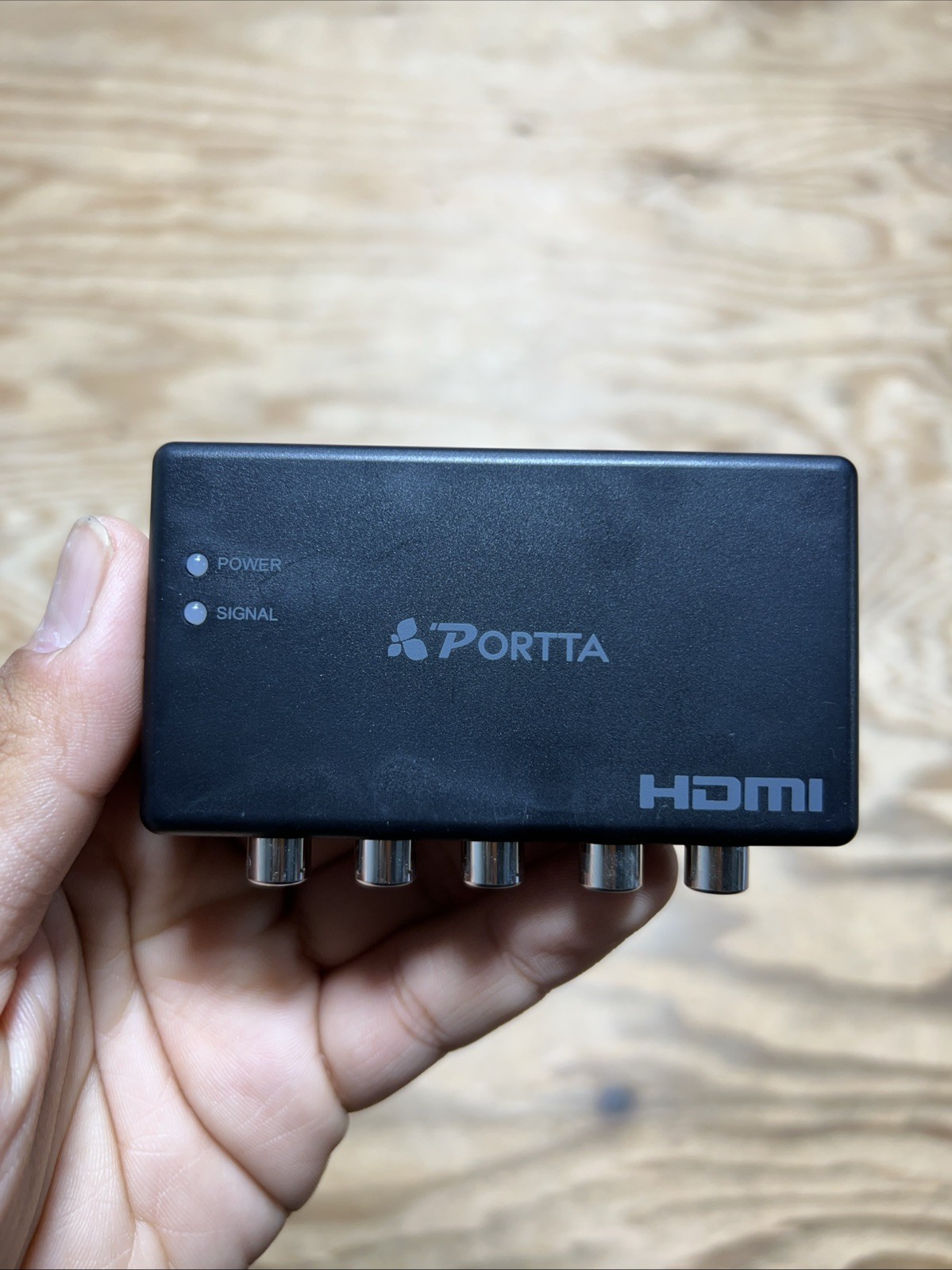 PORTTA Component to HDMI Converter Without Plug, Black