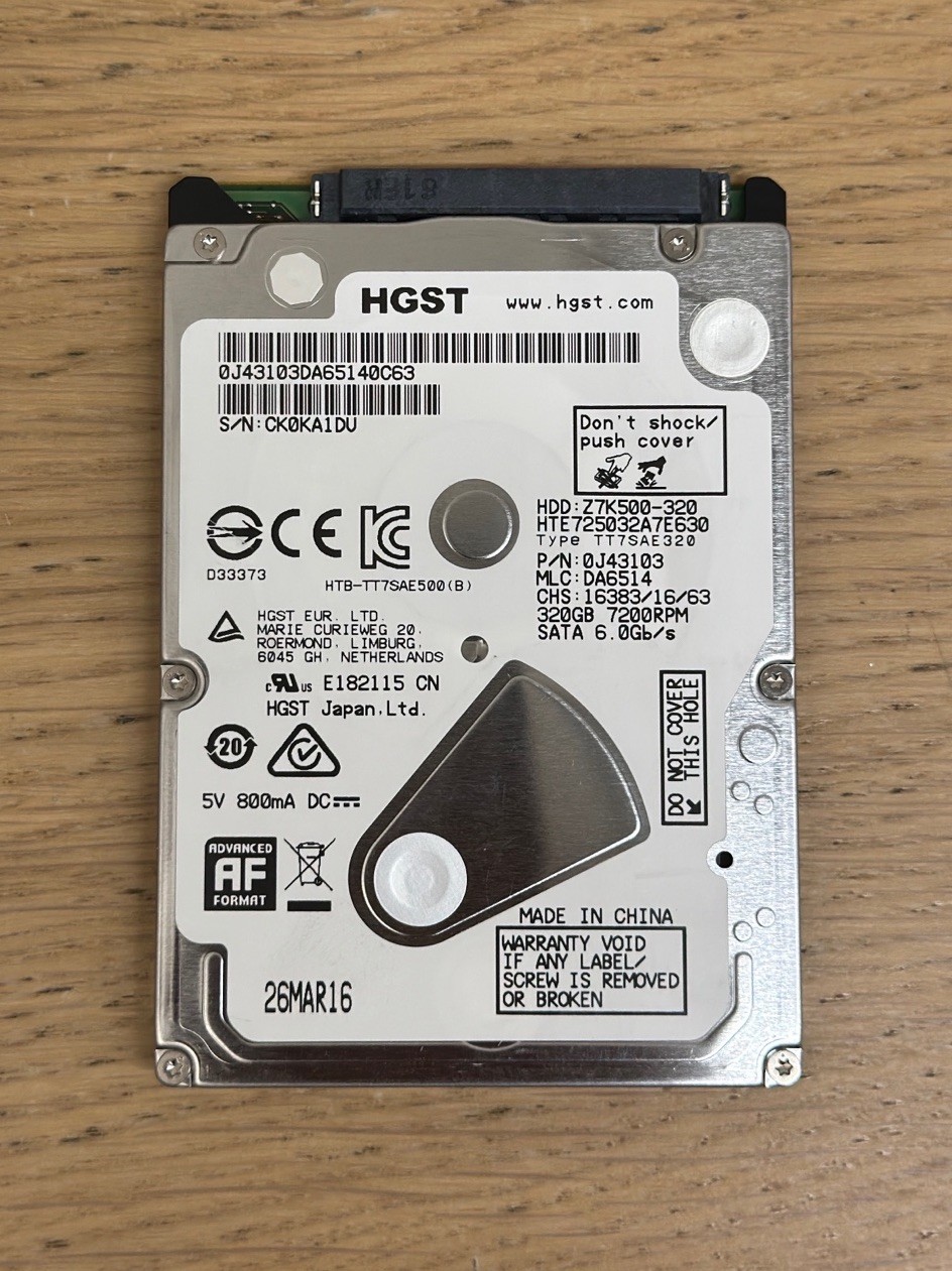 Hitachi HTE725032A7E630 320GB 32Mb Cache 7200Rpm Sata III 2.5"