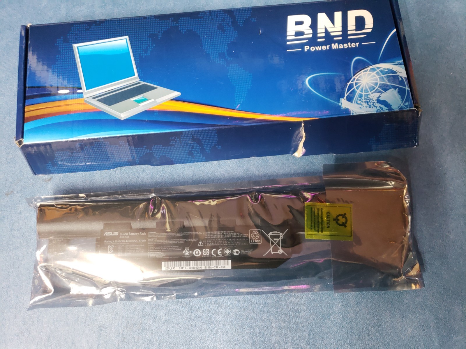 DTK A32-K55 Battery for ASUS K55 K55A K55V A55 X55 X55A X55C X55U open box