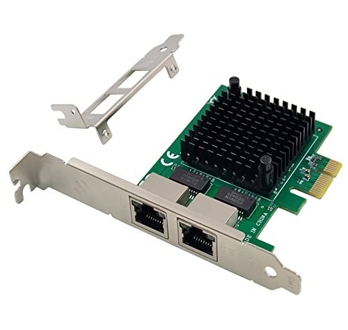 PCIe Network Adapter 2.5GbE Dual Port Ethernet Card for Desktop PC