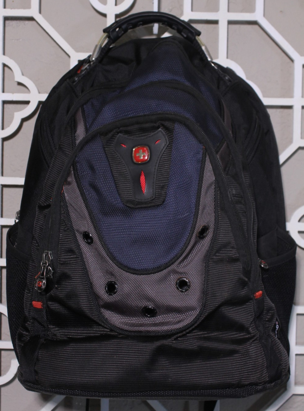 Wenger Swiss Gear Backpack Ibex Blue Black Laptop Padded Travel School 19x15x8