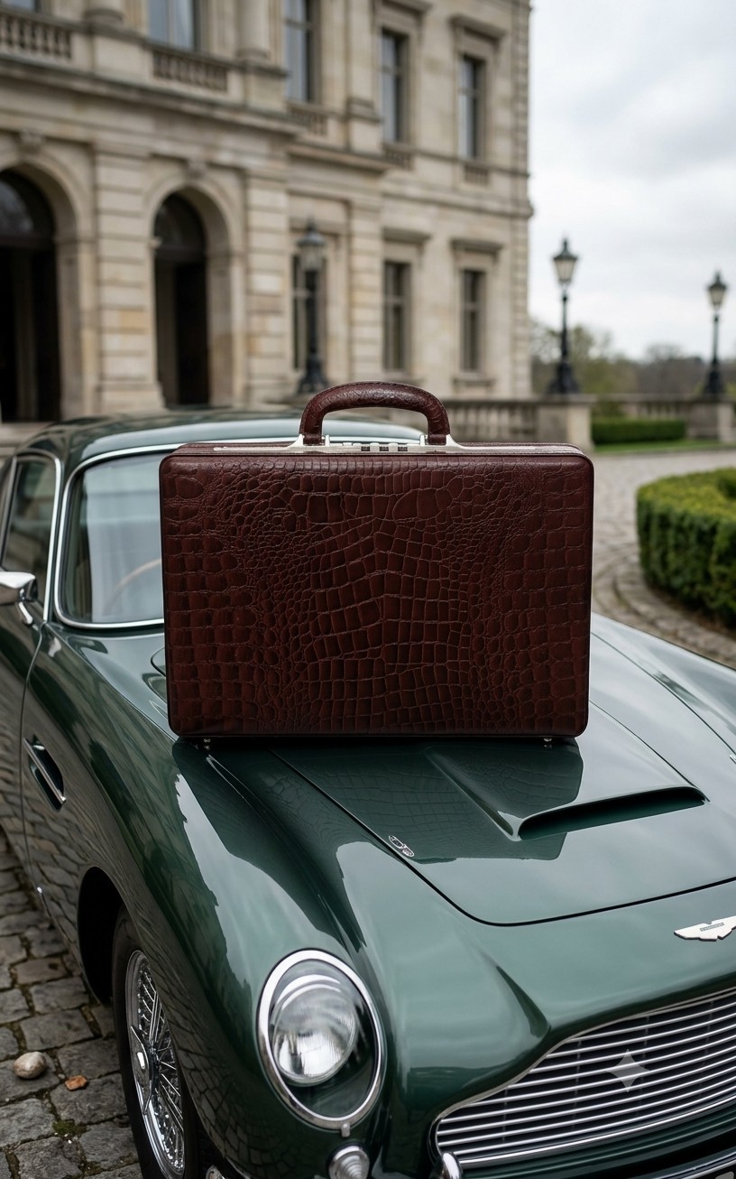 Tayib Genuine Leather Briefcase for Men Office Water Resistant Attache Suitcase