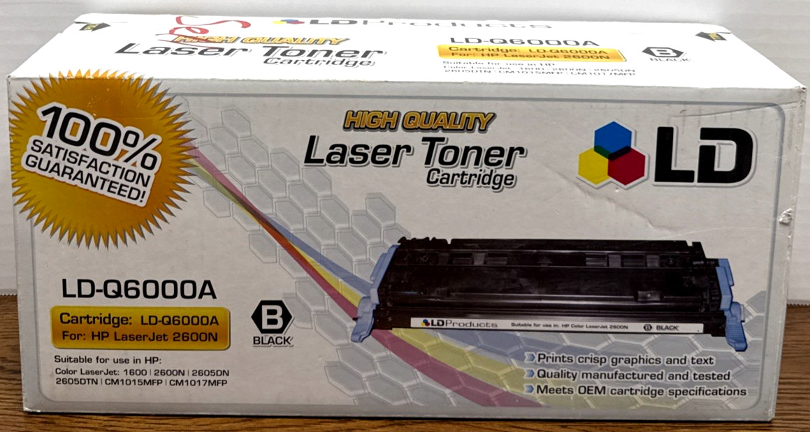 LD Q6000A 124A Black Laser Toner Cartridge for HP 2600N 2605DN 2605DTN CM1015MFP