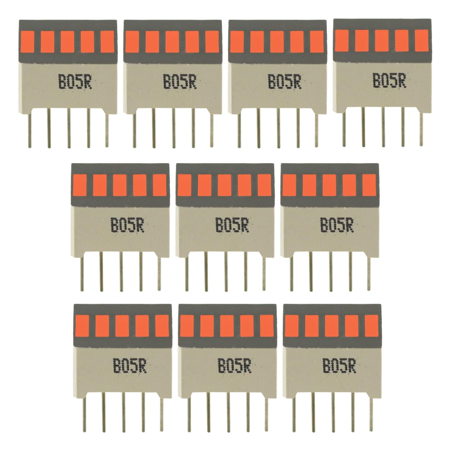 10pcs 5 Segment Red LED Bar Graph Display