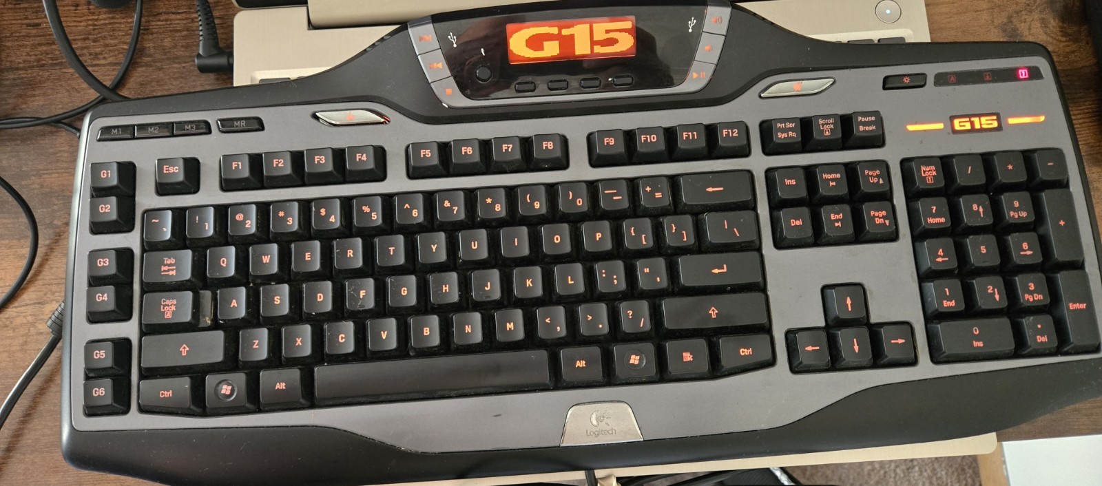 Logitech G15 Wired USB Gaming Keyboard Black Y-UW92 | tested working