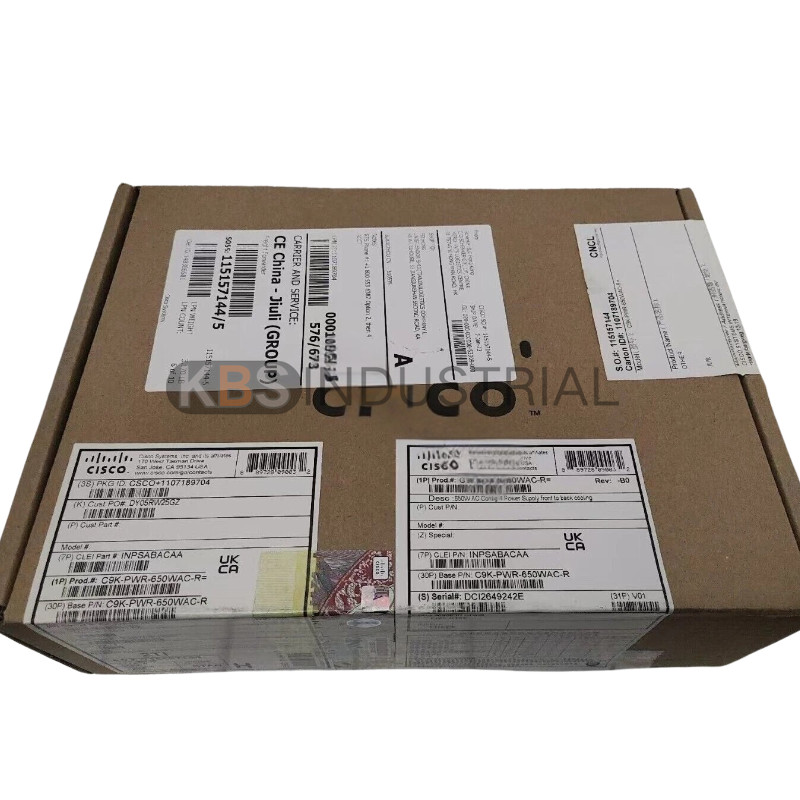 New Cisco C9K-PWR-650WAC-R Power Supply for Catalyst 9500 Series Switch