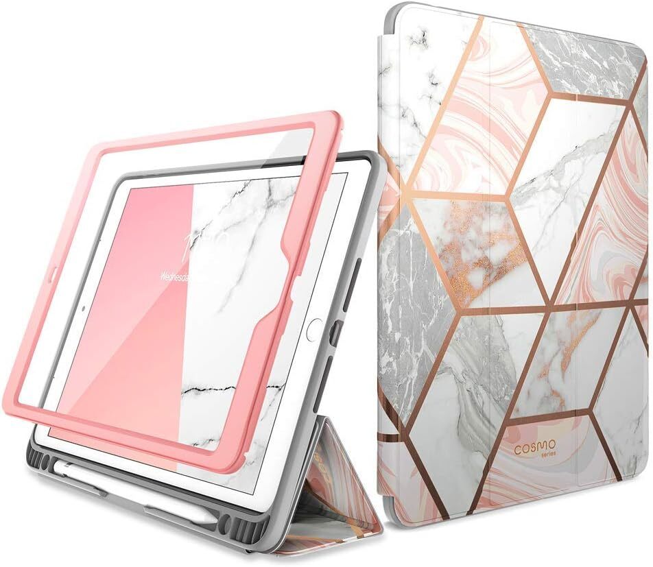 For Apple iPad (9/8/7/6/5th Gen)2021-2017 i-Blason Cosmo Stand Case Screen Cover