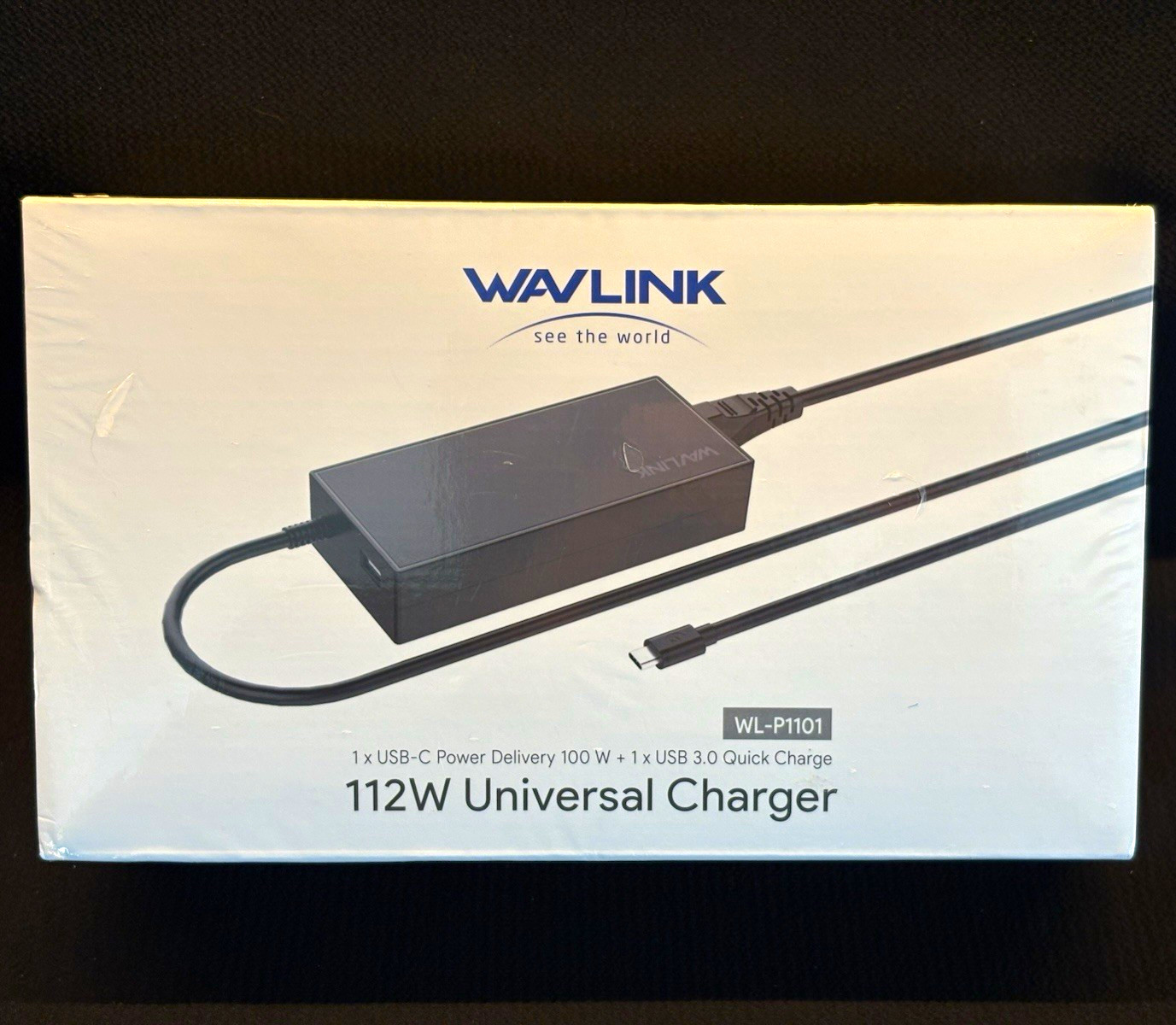 WAVLINK WL-P1101 112W USB-C 100W Laptop Charger USB-A 12W Power Adapter NEW